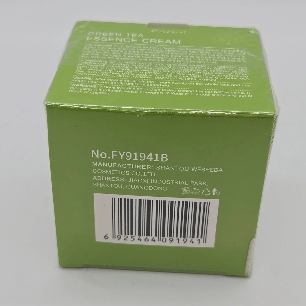 FENYI Essence  Cream Green Tea 1.41 OZ Face Cream Nourishing Oil Control Repair